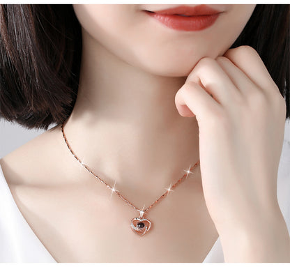 PetHearts Custom Photo Projection Locket Necklace