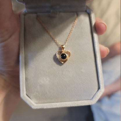 PetHearts Custom Photo Projection Locket Necklace